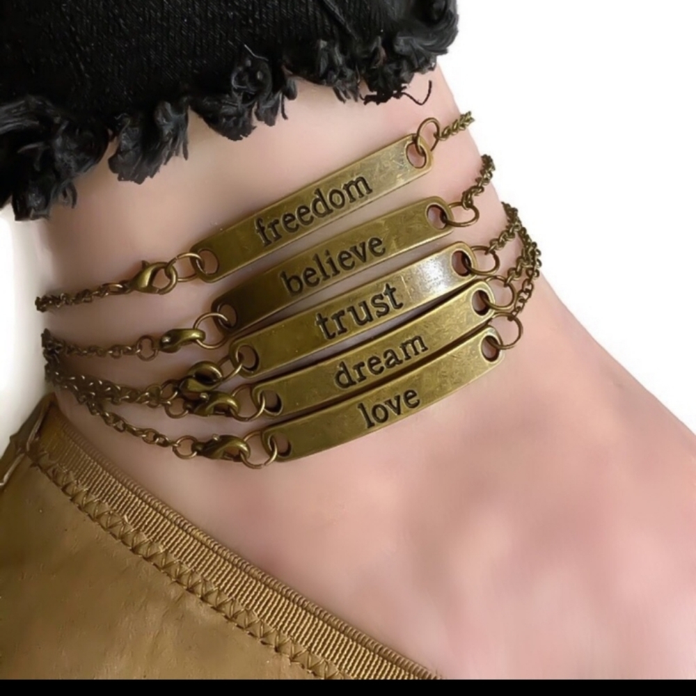 Inspirational anklet/ankle bracelet - Picture 3 of 5